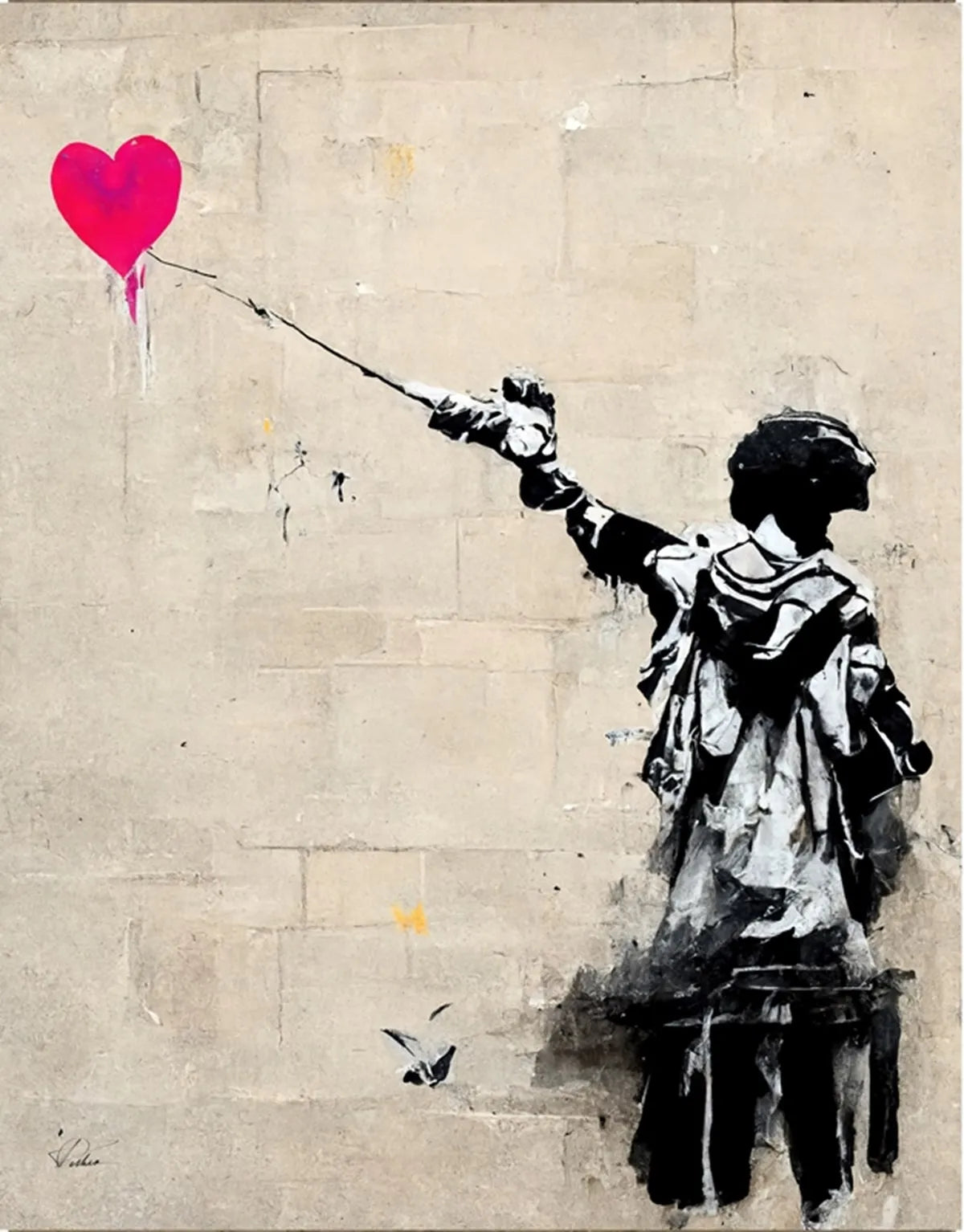 Stampa su tela da intelaiare — Homage to Banksy
