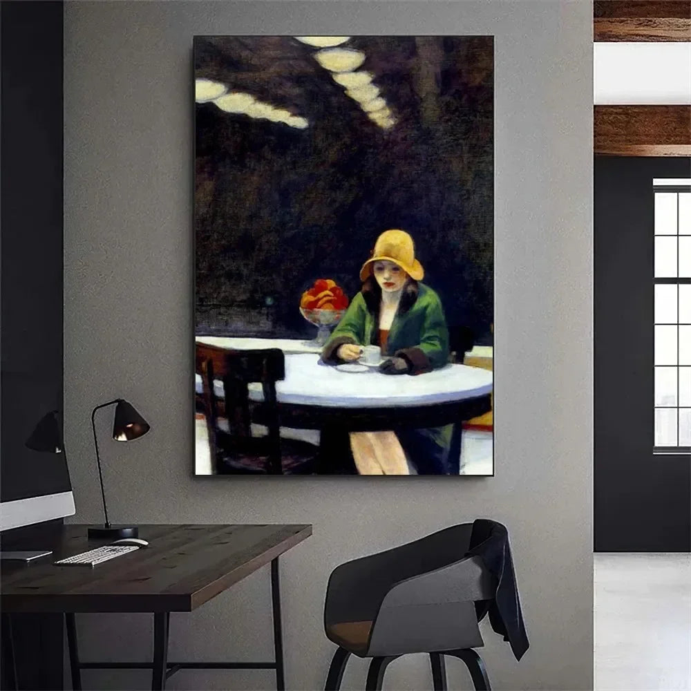 Stampa su tela da intelaiare — Homage to Hopper