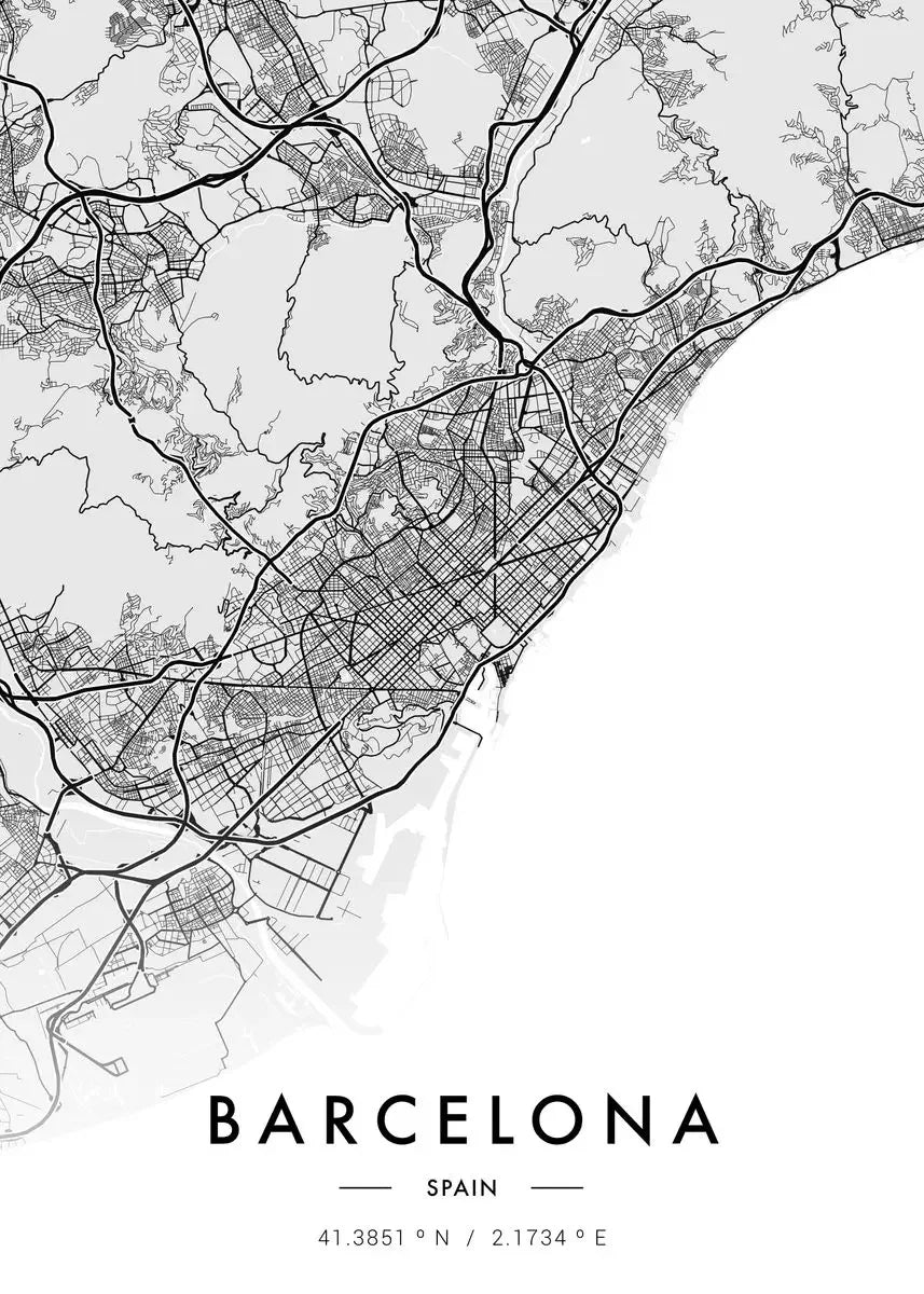 Stampa su tela da intelaiare — Mappe Urbane