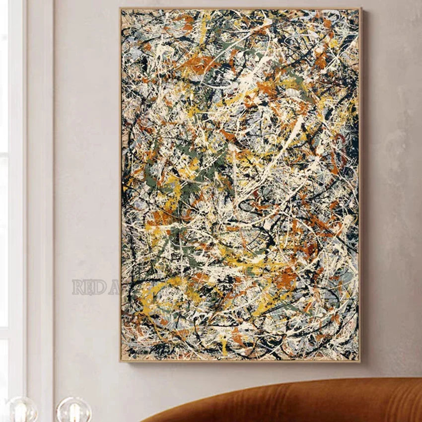 Dipinto a mano da intelaiare — Homage to Pollock