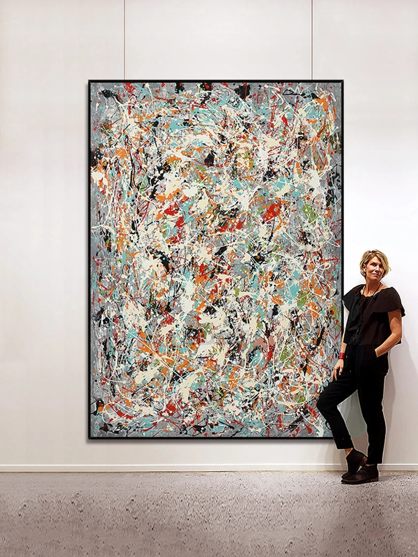 Dipinto a mano da intelaiare — Homage to Pollock