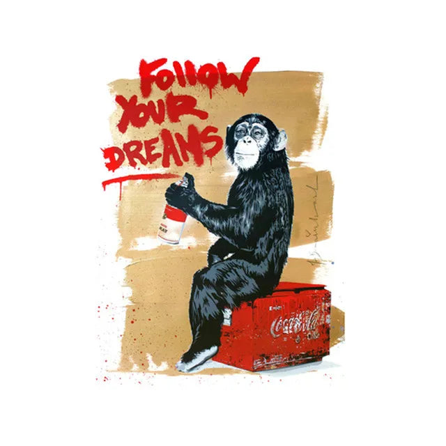 Stampa su tela da intelaiare — Homage to Banksy