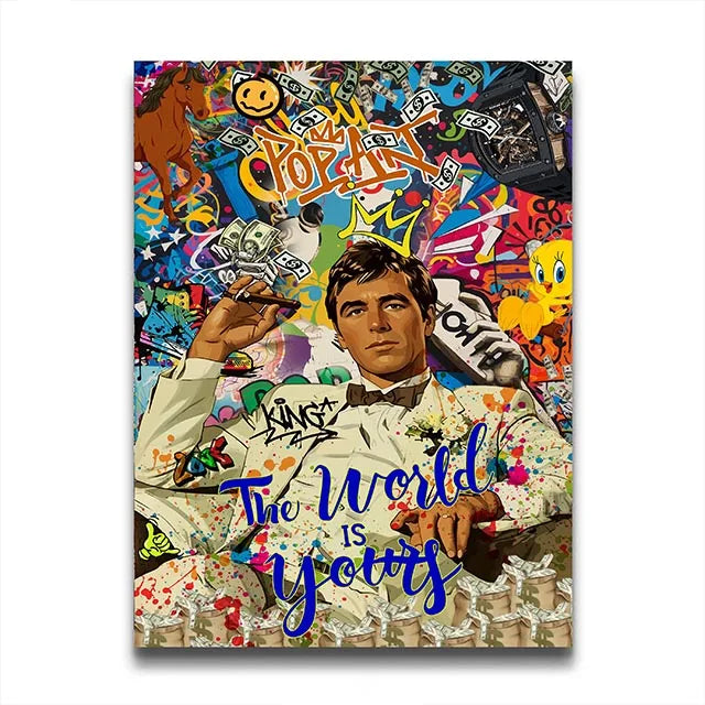 Stampa su tela da intelaiare — Gangster Anni 80