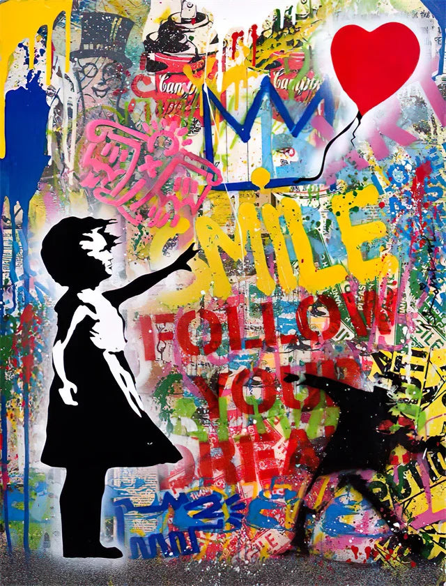 Stampa su tela da intelaiare — Homage to Banksy