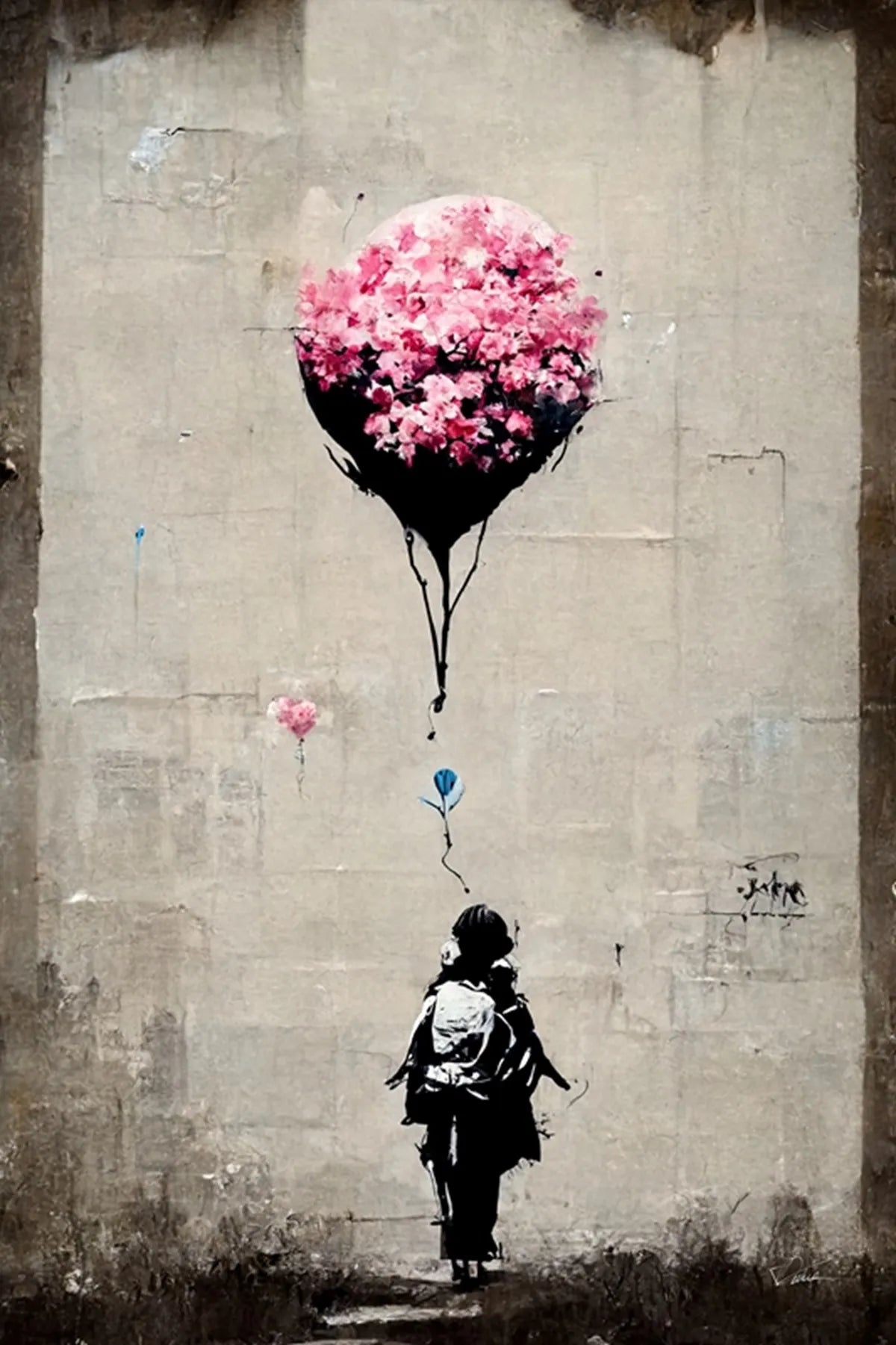 Stampa su tela da intelaiare — Homage to Banksy