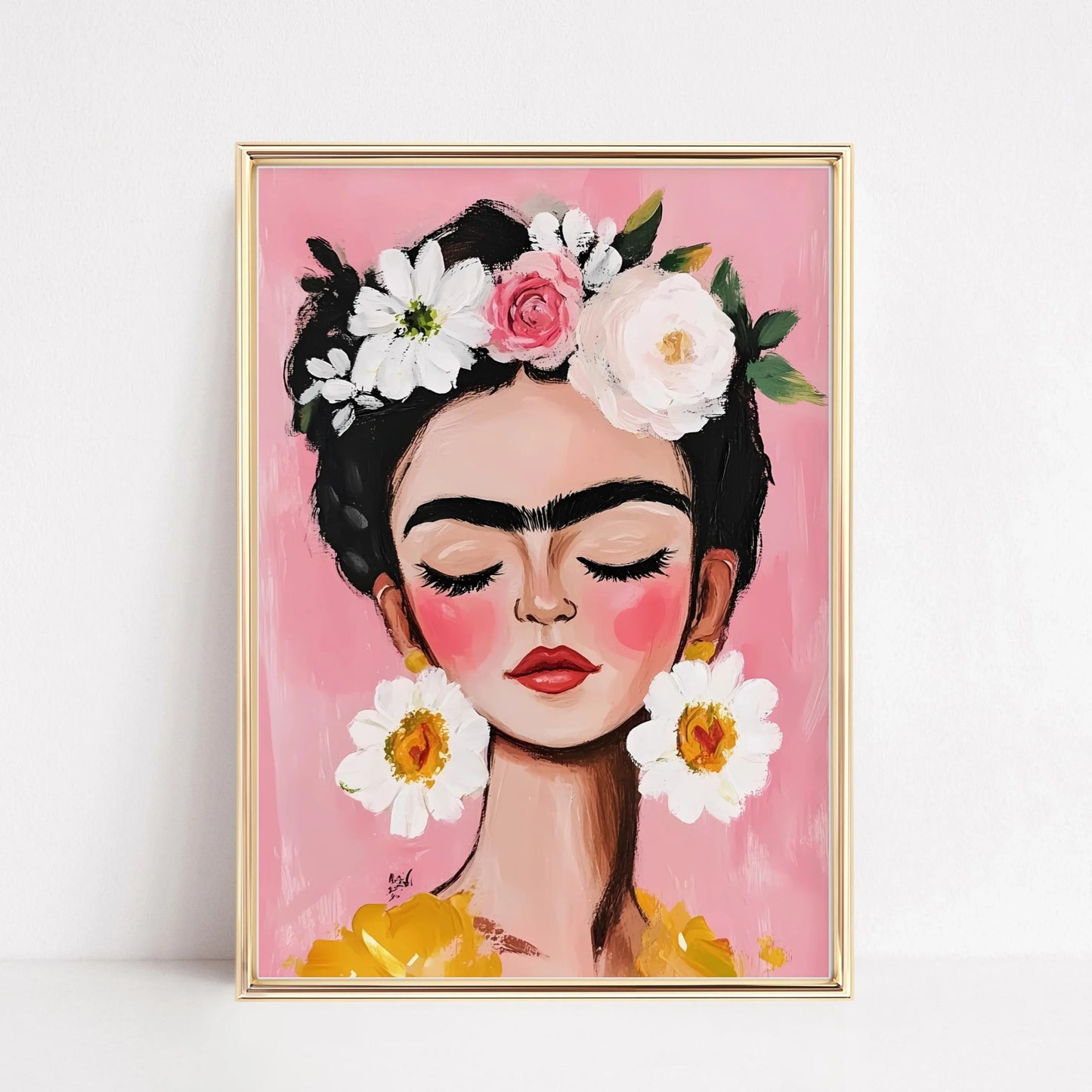 Stampa su tela da intelaiare — Ragazza Boho