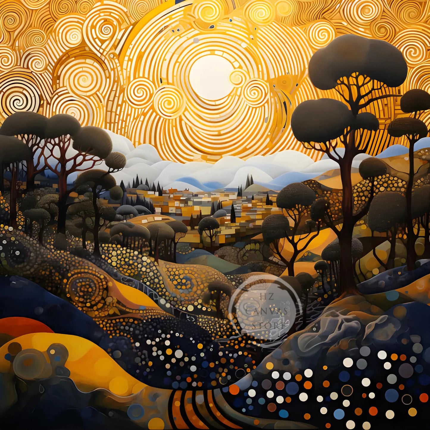 Stampa su tela da intelaiare — Homage to Klimt