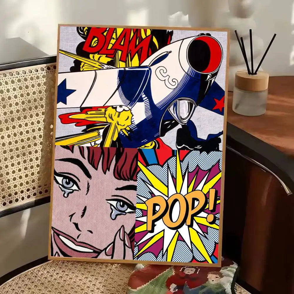 Stampa su tela da intelaiare — Homage to Lichtenstein