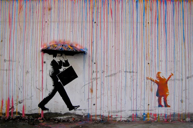 Stampa su tela da intelaiare — Homage to Banksy