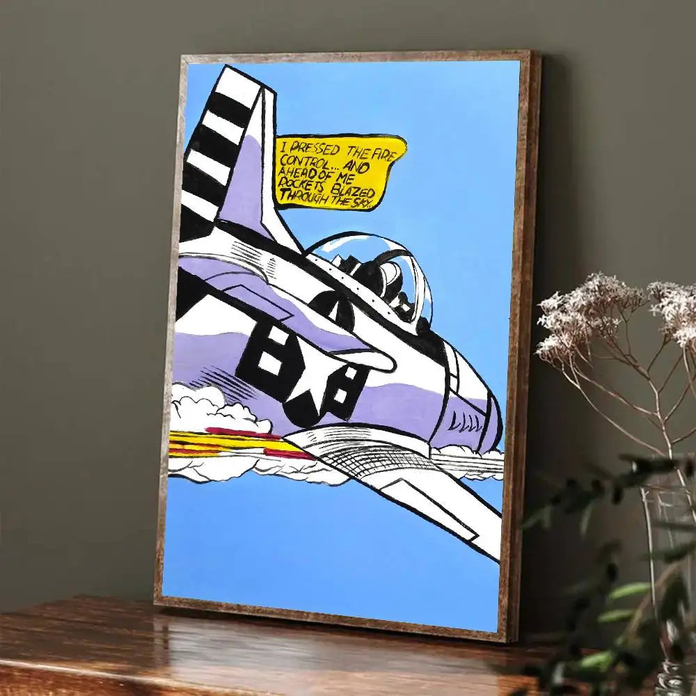 Stampa su tela da intelaiare — Homage to Lichtenstein
