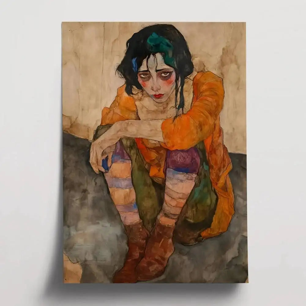 Stampa su tela da intelaiare — Homage to Schiele
