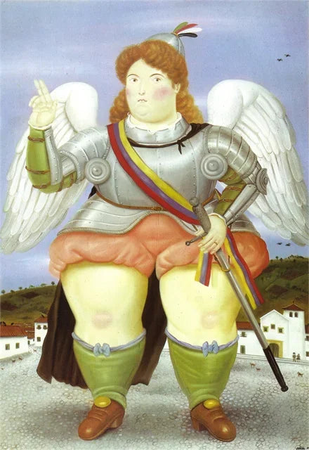 Stampa su tela da intelaiare — Homage to Botero
