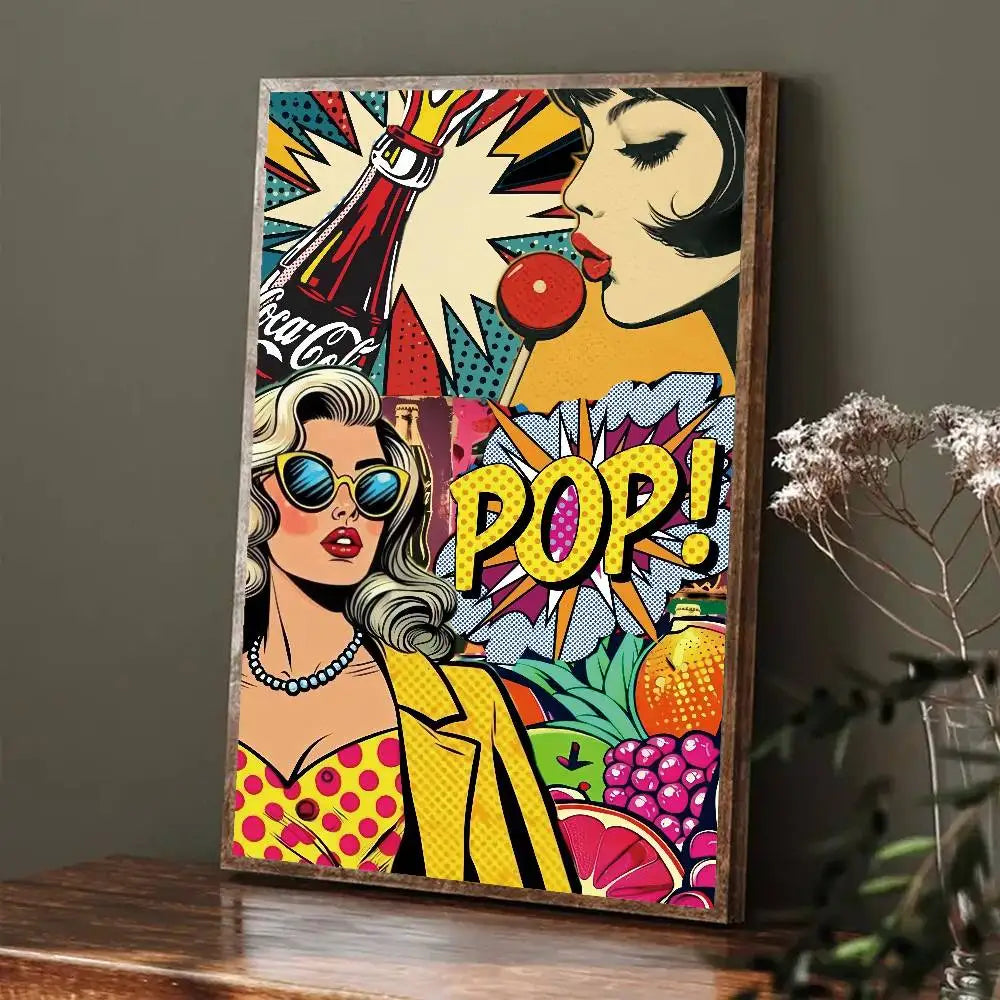 Stampa su tela da intelaiare — Homage to Lichtenstein