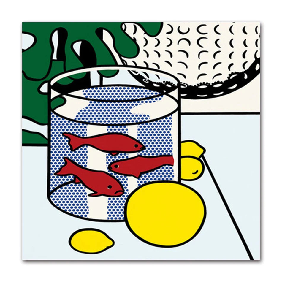 Stampa su tela da intelaiare — Homage to Lichtenstein