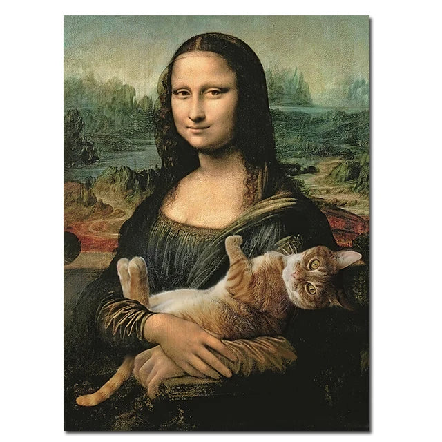 Stampa su tela da intelaiare — Homage to Mona Lisa