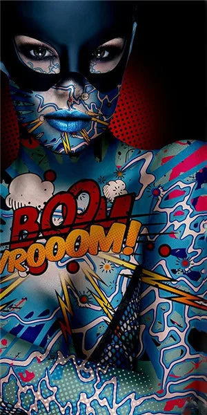 Stampa su tela da intelaiare — Donna Pop Art