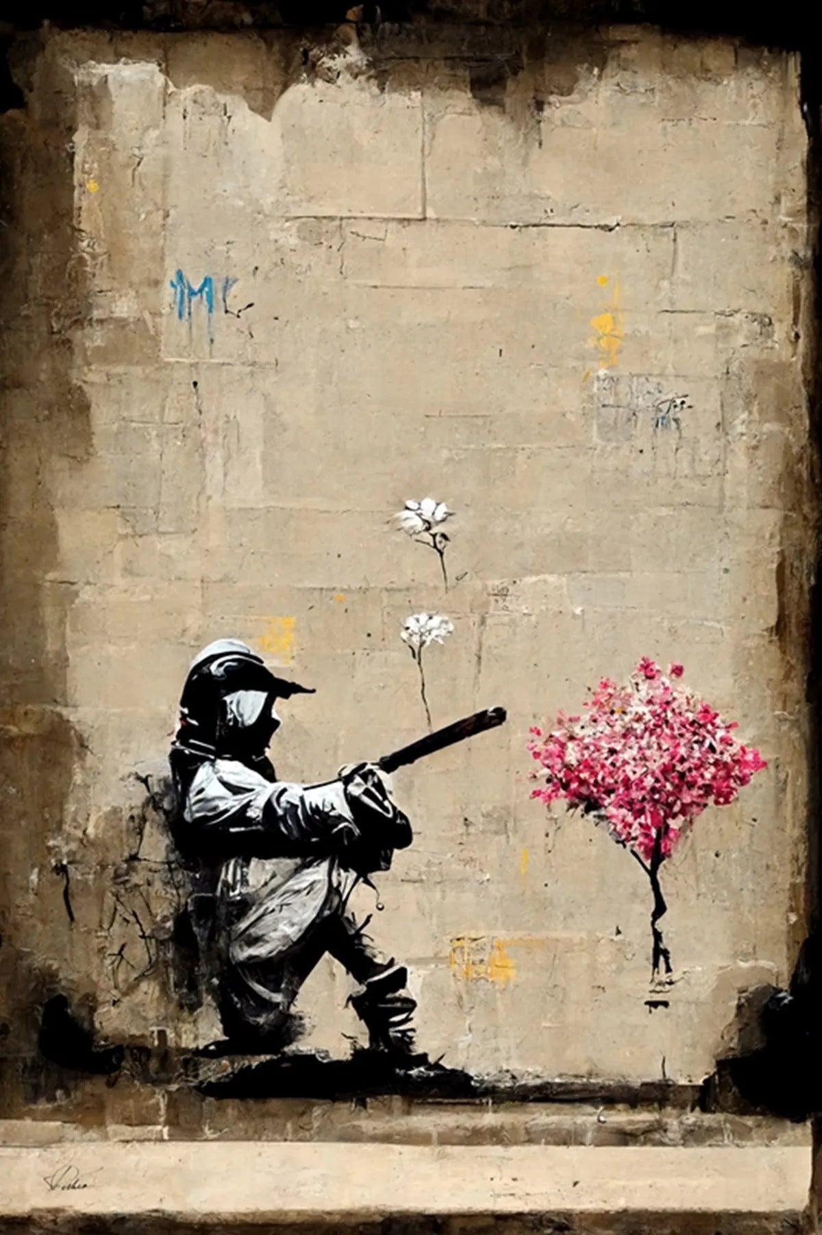 Stampa su tela da intelaiare — Homage to Banksy