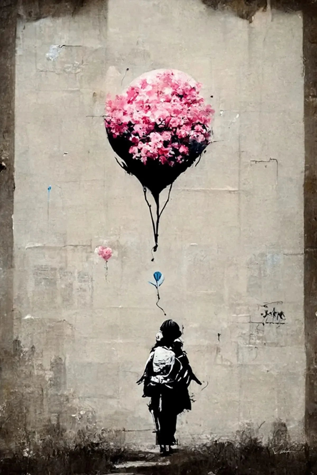 Stampa su tela da intelaiare — Homage to Banksy