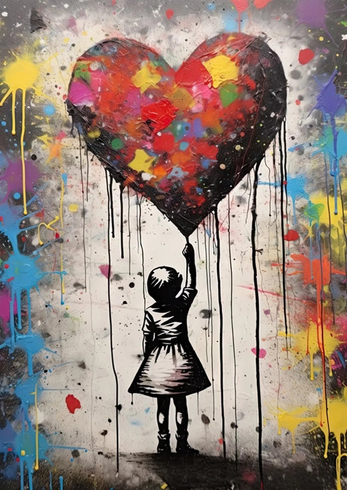 Stampa su tela da intelaiare — Homage to Banksy