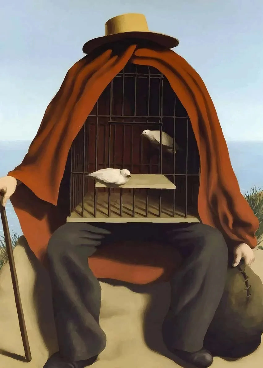 Stampa su tela da intelaiare — Homage to Magritte