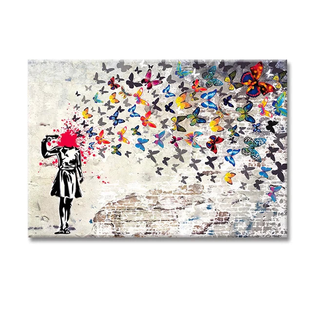 Stampa su tela da intelaiare — Homage to Banksy