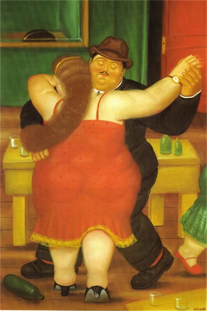 Stampa su tela da intelaiare — Homage to Botero