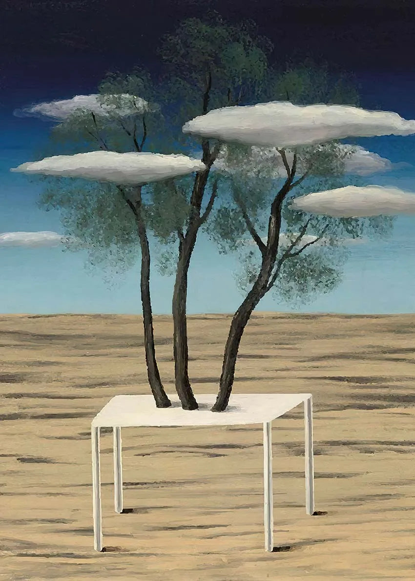 Stampa su tela da intelaiare — Homage to Magritte
