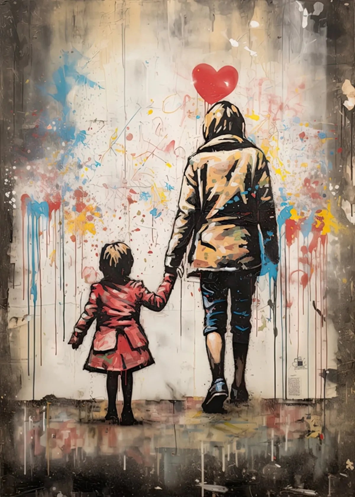 Stampa su tela da intelaiare — Homage to Banksy