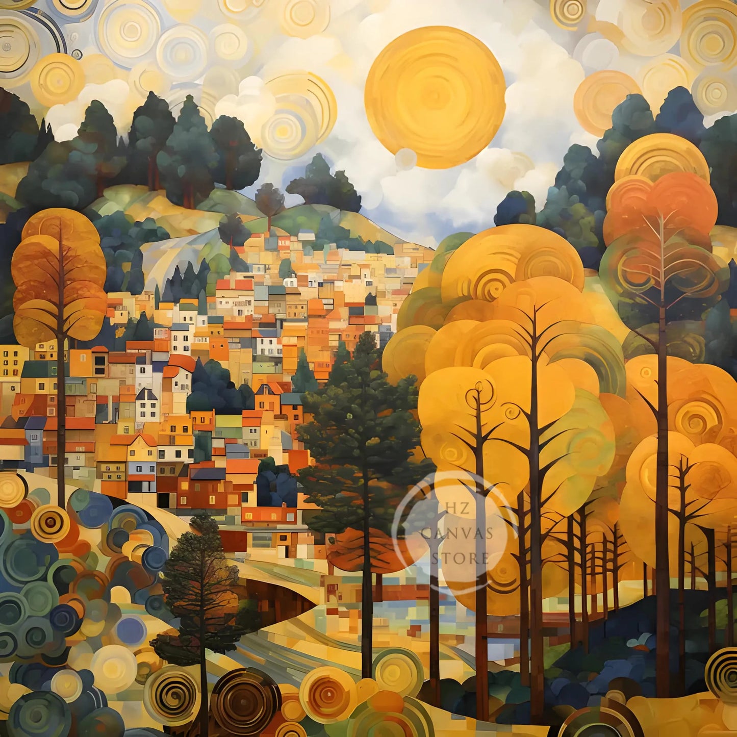 Stampa su tela da intelaiare — Homage to Klimt