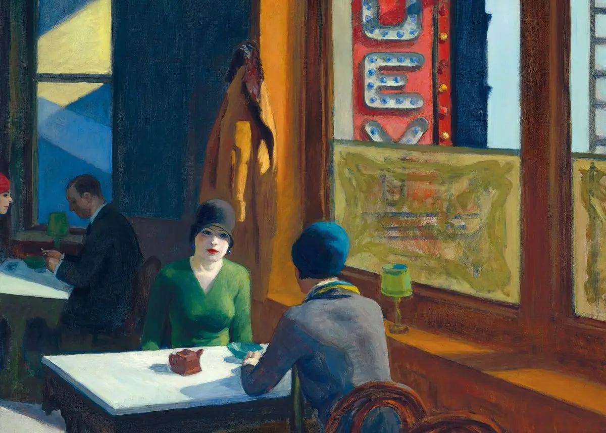 Stampa su tela da intelaiare — Homage to Hopper