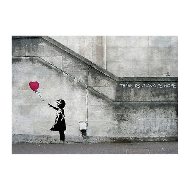 Stampa su tela da intelaiare — Homage to Banksy
