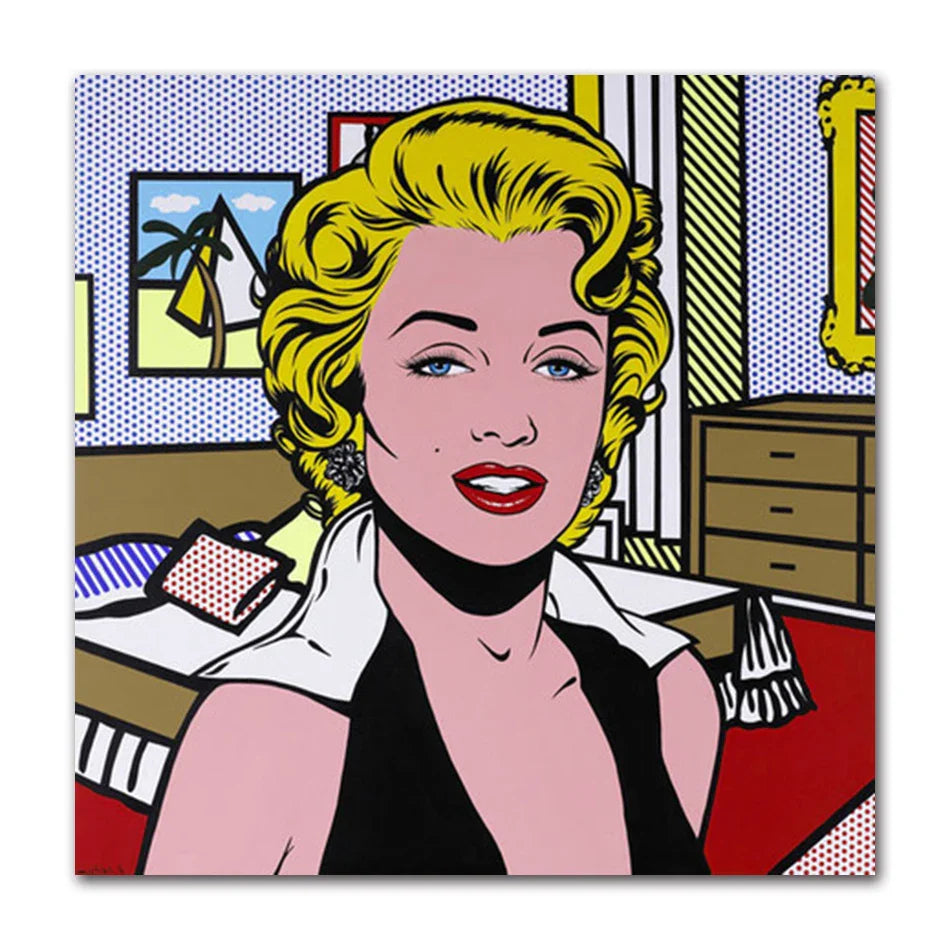 Stampa su tela da intelaiare — Homage to Lichtenstein