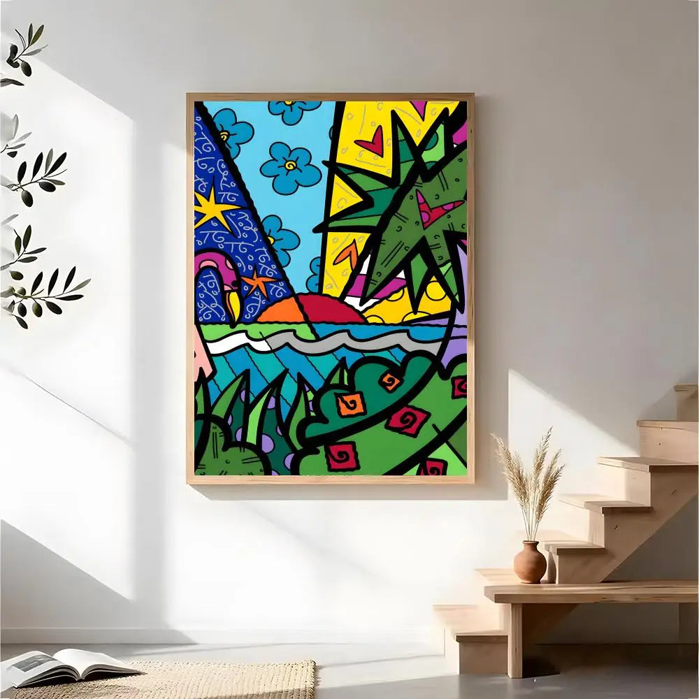 Stampa su tela da intelaiare — Homage to Britto
