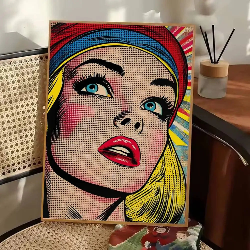 Stampa su tela da intelaiare — Homage to Lichtenstein