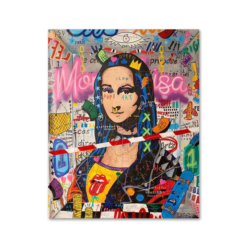 Stampa su tela da intelaiare — Homage to Mona Lisa