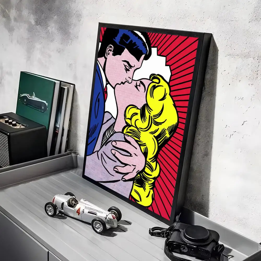 Stampa su tela da intelaiare — Homage to Lichtenstein