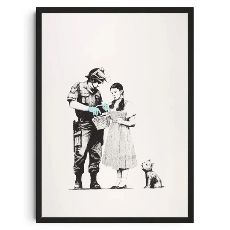 Stampa su tela da intelaiare — Homage to Banksy
