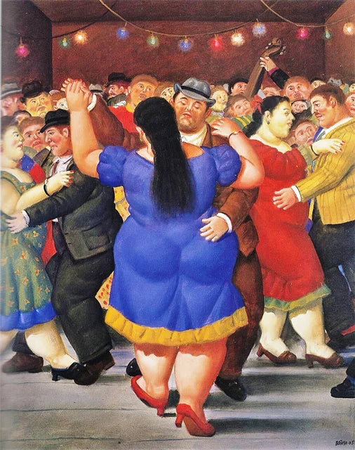 Stampa su tela da intelaiare — Homage to Botero