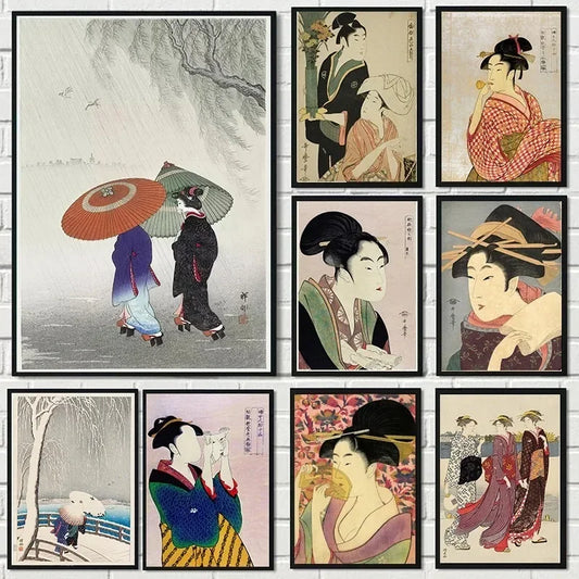 Stampa su tela da intelaiare — Geisha