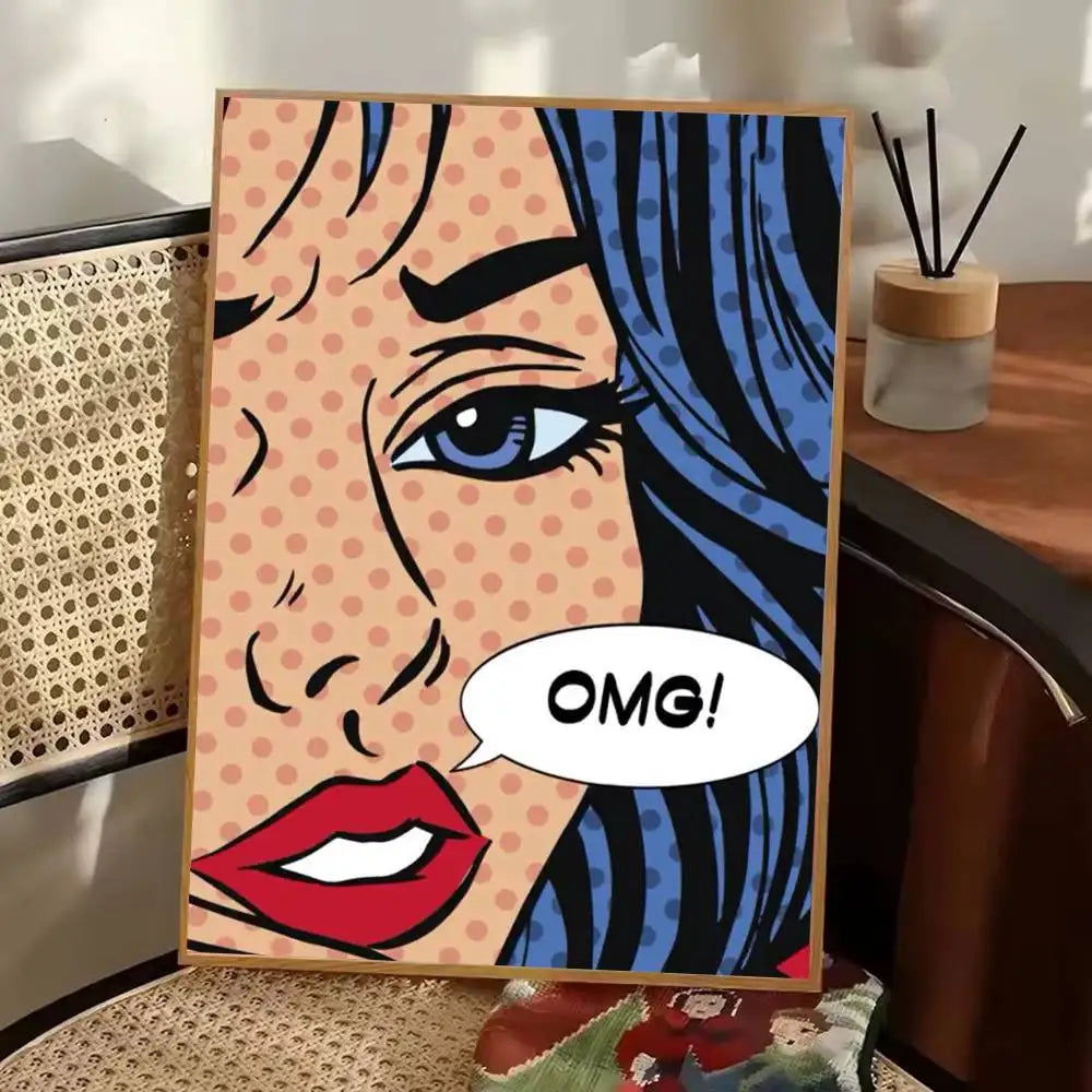 Stampa su tela da intelaiare — Homage to Lichtenstein