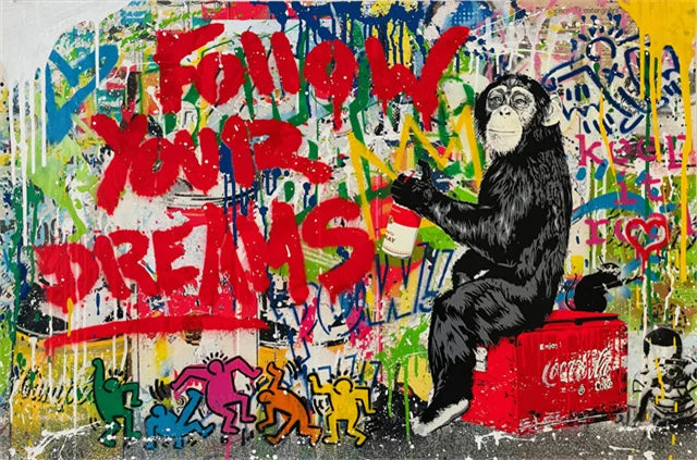 Stampa su tela da intelaiare — Homage to Banksy