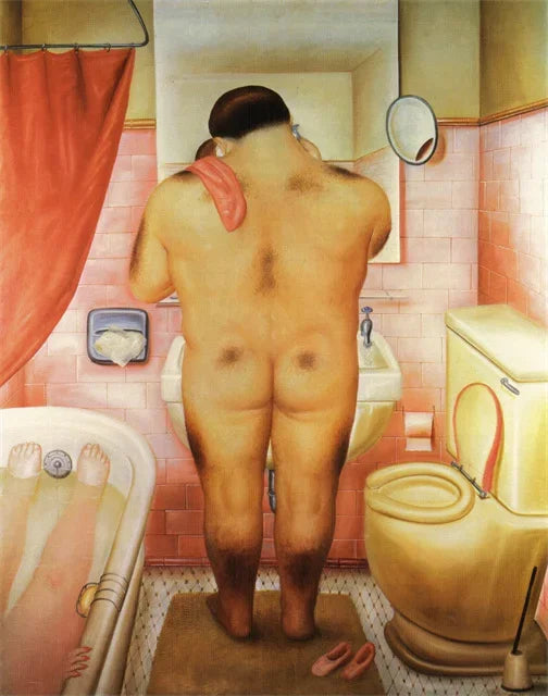 Stampa su tela da intelaiare — Homage to Botero