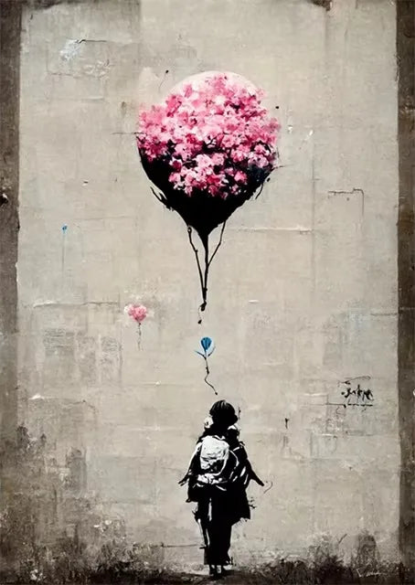 Stampa su tela da intelaiare — Homage to Banksy