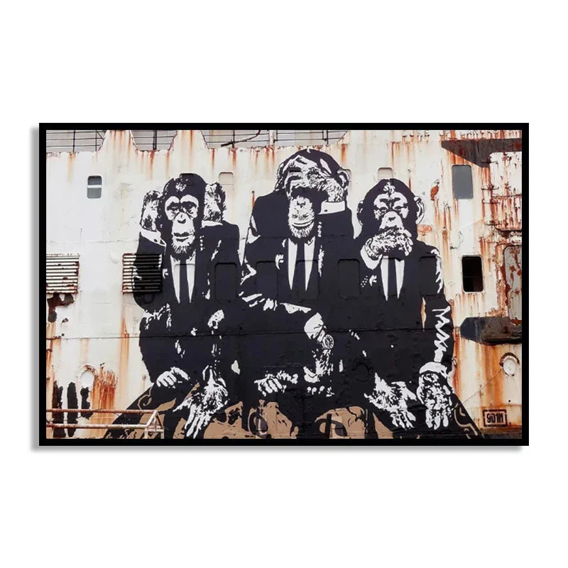 Stampa su tela da intelaiare — Homage to Banksy