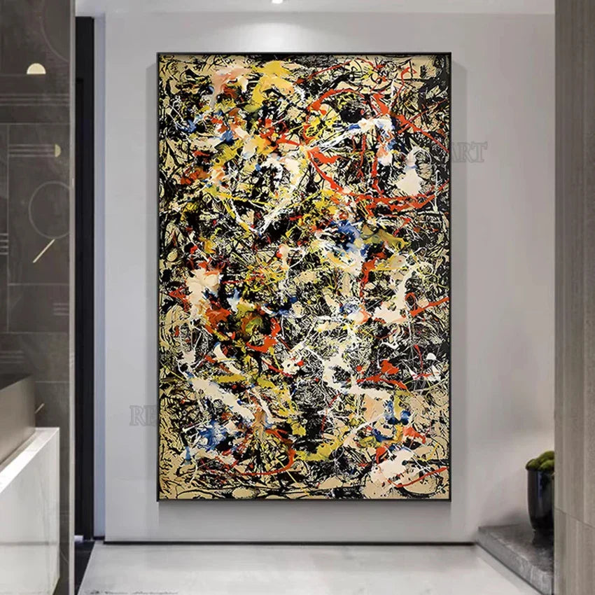 Dipinto a mano da intelaiare — Homage to Pollock