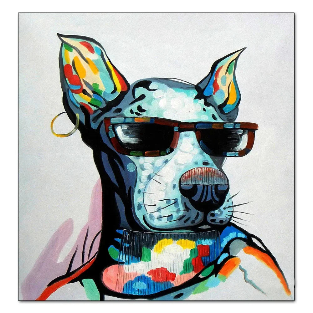 Stampa su tela da intelaiare — Mucca Pop Art