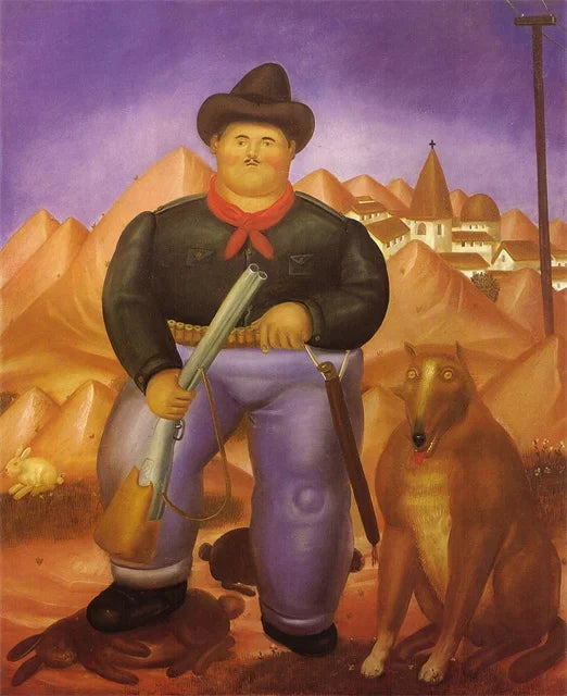 Stampa su tela da intelaiare — Homage to Botero