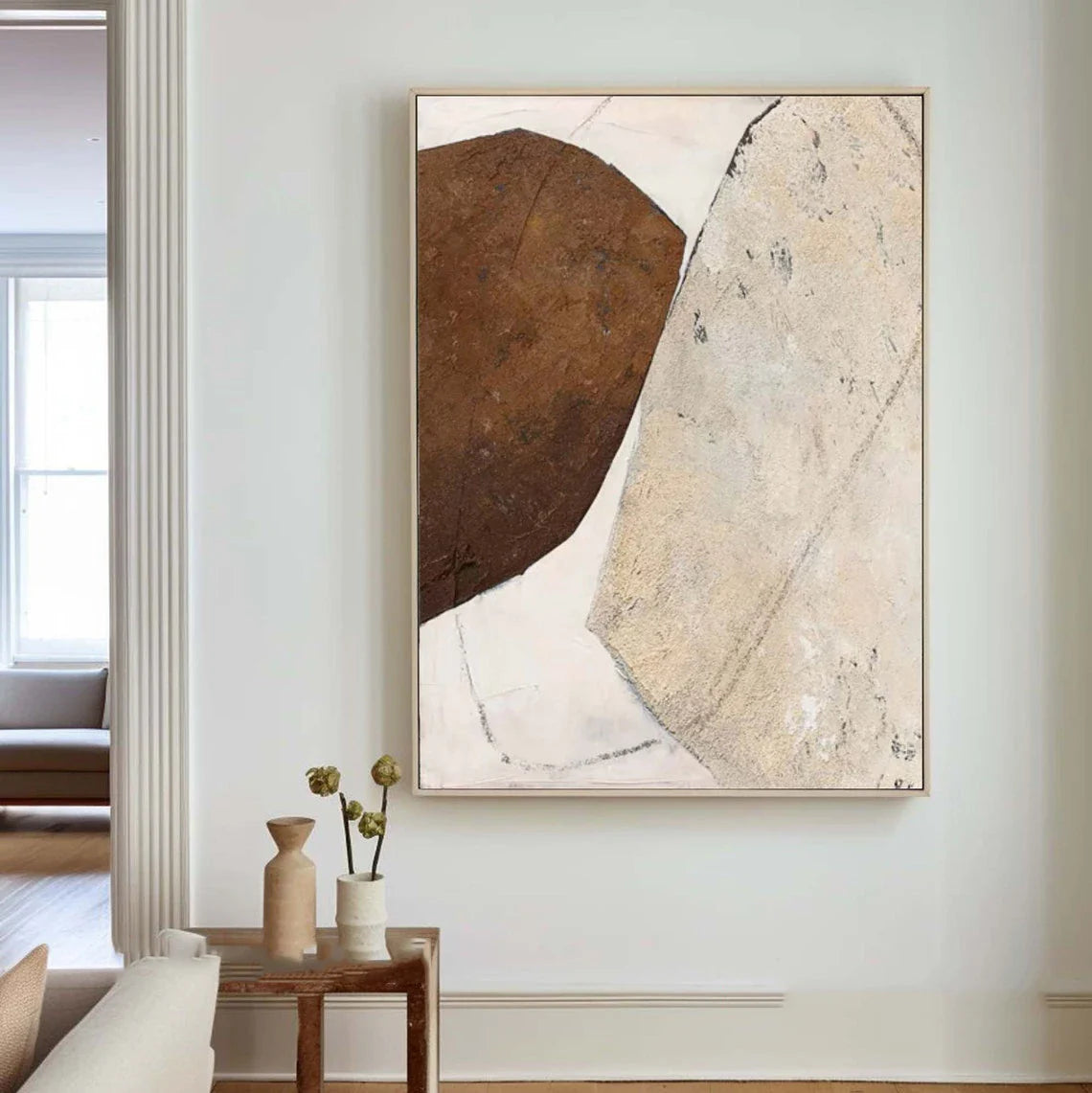 Dipinto a mano da intelaiare — Wabi-Sabi