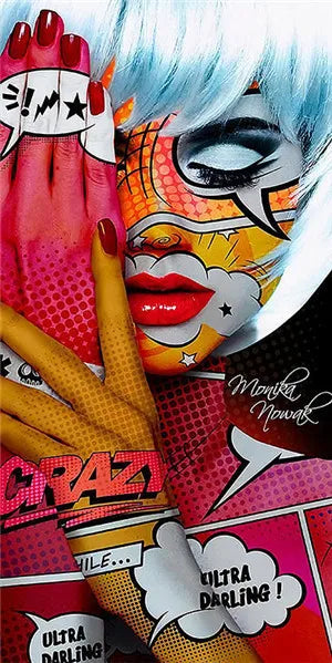 Stampa su tela da intelaiare — Donna Pop Art