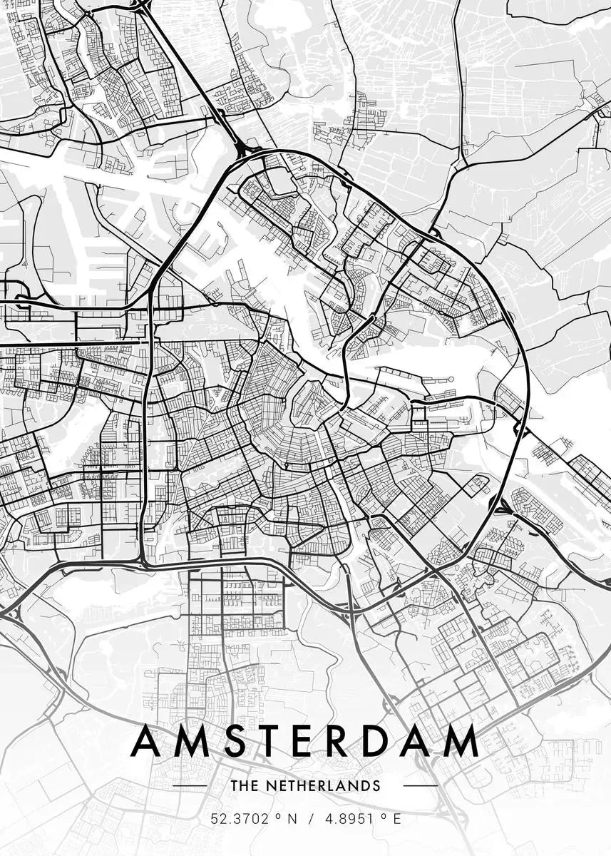 Stampa su tela da intelaiare — Mappe Urbane